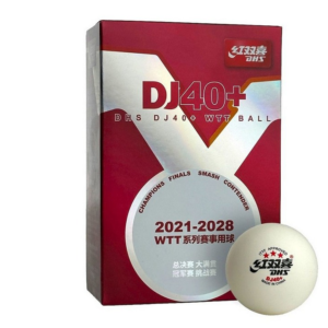DHS DJ40+ 3-Star WTT balls – box of 6