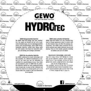 Gewo HydroTec Tensor Rubber Protection foil – pair